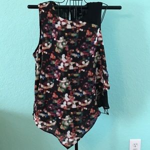 Multicolored Sheer Top